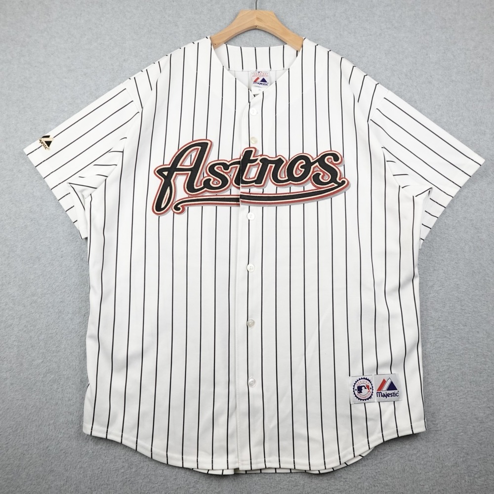 Vintage Andy Pettitte Majestic Houston Astros Striped Jersey Mens XL #21 USA